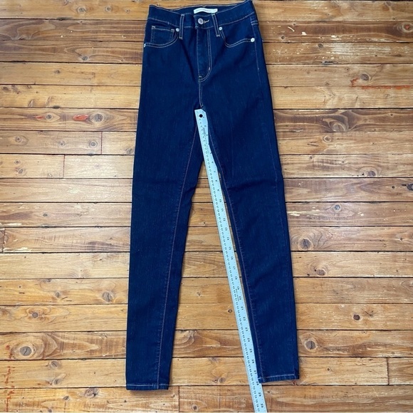 LEVIS Mile high super skinny dark blue size 25 stretchy denim - Picture 5 of 11